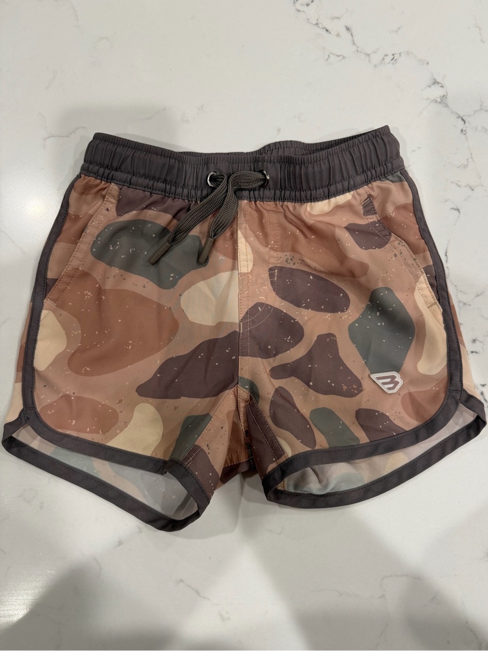 Burlebo Pintail Camo Swim trunks 4T like-new